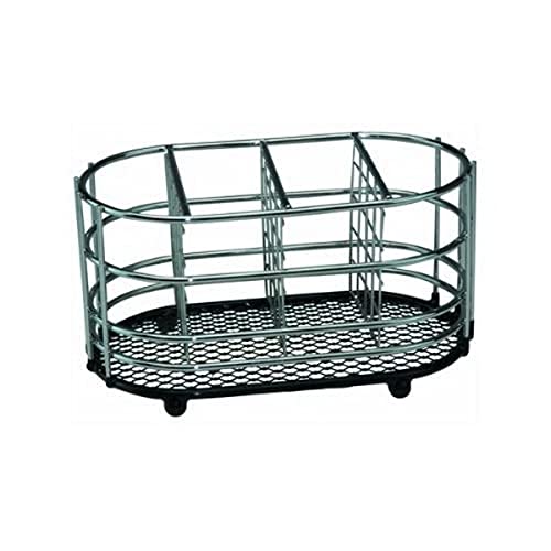 Apollo Dipped in Black Cutlery Caddy, Chrome