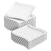 Produktbild MALACASA, Serie Flora, 24 teilig Set CremeWeiß Porzellan Flachteller Speiseteller Essteller 10,25 Zoll / 26x27x2,5 cm für 24 Personen