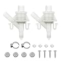Aecsze 2 Pack 385311641 RV Toilet Water Valve Replacement Kit, Durable Plastic Water Valve Kit, for 300 310 320 Series for Dometic and Sealand Marine Toilet, Includes Hose Clamp and Fasteners