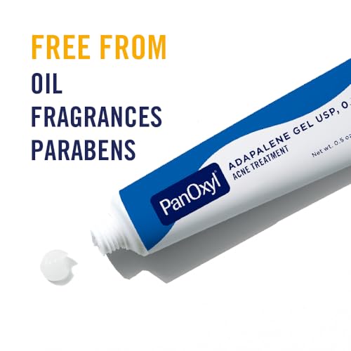 PanOxyl Adapalene 0.1% Leave-On Gel, Retinoid Gel Acne Treatment, 30-Day Supply, Acne Prone Skin, Oil Free, Fragrance Free, Paraben Free, 0.5 oz - Image 6