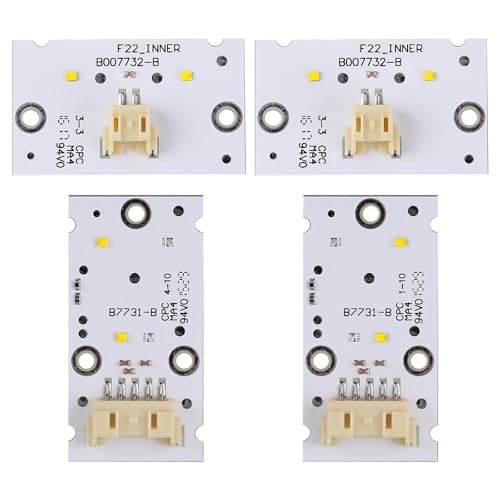 4Pcs Daytime Running Light LED Boards Compatible for BMW F87 M2 F22 F23 2 SERIES 2014-2017 Yellow DRL Headlight LED Boards Angel Eye Xenon Headlight Control Module Replaces 63117388923 63117388924