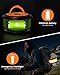 Bylitodt Camping String Lights, Retractable 32.8ft RGB Flash Lamp, Rechargeable LED Fairy Lights Outdoor Waterproof, Portable Hanging Lantern for Outside Tent Patio Awning Garden RV Essentials