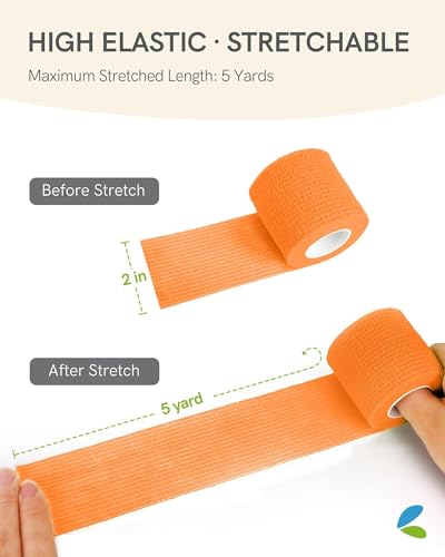 Image of FriCARE Self Adhesive Bandage Wrap, Medical Tape in First Aid Kit, Sporty