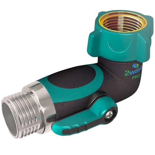 2wayz 90 Degree Garden Hose Elbow, Hose Connector, Right Angle Garden