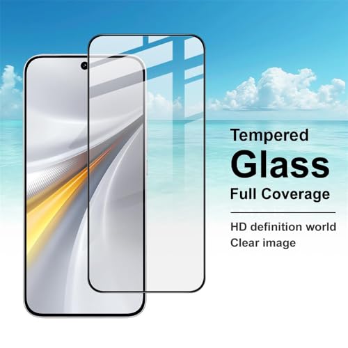 Image of FabeKee /Premium Tempered Glass Screen Protector for iQOO 15R 5G, 6.59 Inch, Edge to Edge Coverage, Ultrasonic Fingerprint Compatible, 9H Hardness, Pack of 1