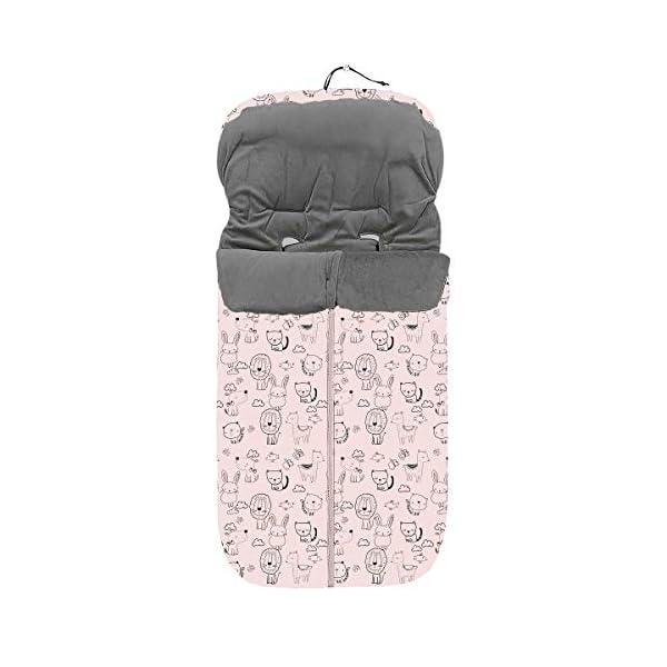 Universal-Schlafsack, Tiere, Rosa