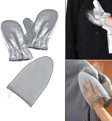 3 Pack Garment Steamer Ironing Gloves Mini Ironing Board Steam Resistant Gloves With Finger Ring Heat Resistant Garment Steamer Gloves For Garment Steamer Ironing Accessories image 2