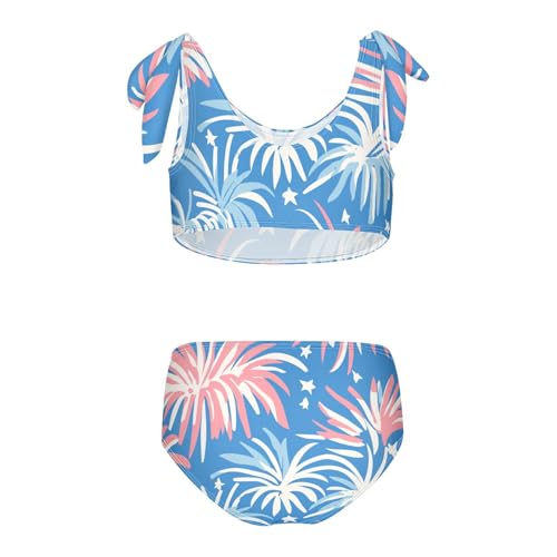 KLL 4th July American Independence Day Girls 2 Pieces Bikini Sets Beach Swimsuits Swimming Suits Cute Shoulder Strap2