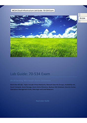 Télécharger MCSA Cloud Infrastructure Lab Guide: 70-534 Exam: Architecting Microsoft Azure Solutions (English Ed Gratuit