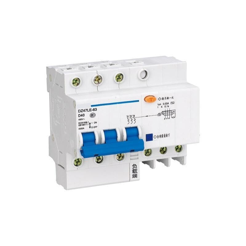 Diferencial magnético DZ47LE-63 3P D40 30 mA para solucionar saltos de corriente