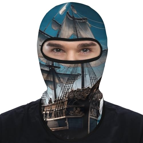 Máscara facial de balaclava pirata para hombre y mujer, protección solar, transpirable, cubre todo el head para senderismo, ciclismo, running y conducción miniatura 1