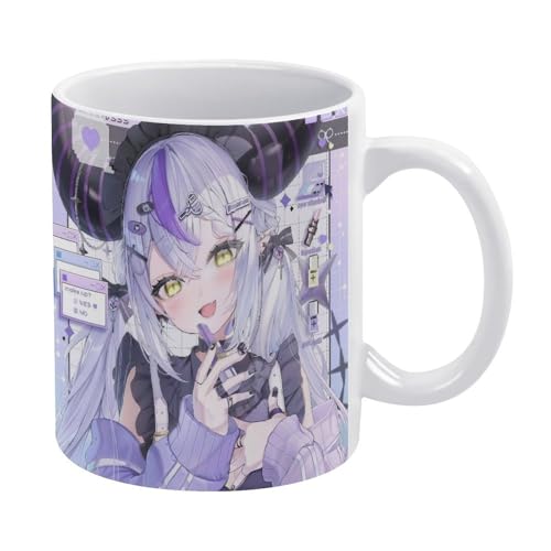 ラプラス・ダークネス 11ップ グラス コーヒーカッ ハンドル磁器 二重構造 陶器カップ 耐熱 湯飲み マグ ウォーターカップ マグカップ カスタムメイド スープカップ ド
