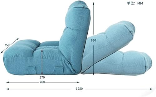 Miniatura 3 de ZSEDP - Silla cómoda ajustable plegable para suelo sofá cama versátil para dormitorio sala de estar muebles