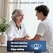 WallarGe Rechargeable Neckband Hearing Amplifier for Conversation or TV Watching, Digital Hearing Amplifier for Seniors Adults with Volume Control, Bluetooth Earphones for Seniors