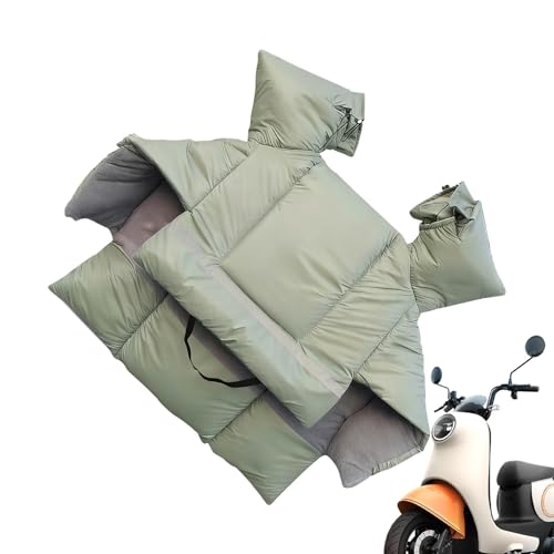 Protège-Jambes Moto Coupe-Vent avec Couvre-Genou et Couvre-Cou Thermique