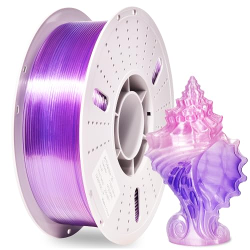 Image of PINBALL PETG Rainbow 3D Printer Filament 1.75mm, Multicolor Translucent PETG Filament, Accuracy + /- 0.02 mm, 1kg Spool (2.2lbs)