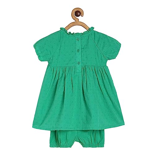 Image of miniklub Baby Strap Sleeveless Woven Polyester Dress (Hot Pink Color)