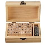 ✅ALTA CALIDAD --- El juego de sellos está hecho de goma duradera y madera dura duradera. Ecológico y saludable. Mango de madera delicado, una buena sensación.