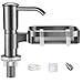 Sink Soap Dispenser Pump Tool Set, with Sponge Holder, Built in, Extension Tube Kit Included, Press and Use, 360° Rotation, 4.7 x 3.9 x 5.5 in, Black