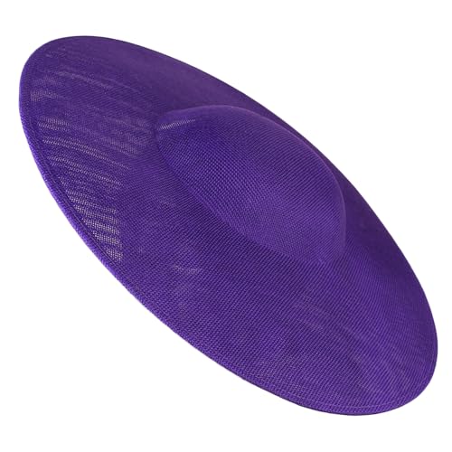 ZEPFJHE Tocado grande de 40 cm para mujer, tocado de boda para Derby Millinery, accesorios para el cabello, Morado (, M/talla única