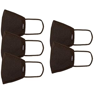 Amazon Brand – Symbol Unisex Anti-Microbial Reusable 5 Layer Face Mask