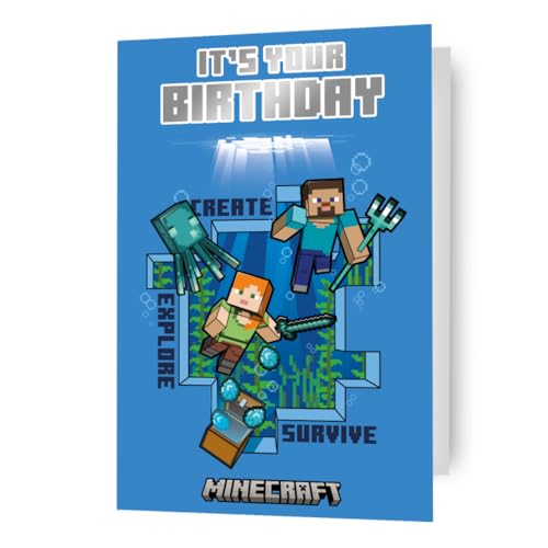 Danilo Promotions LTD Minecraft, genérica, tarjeta de cumpleaños