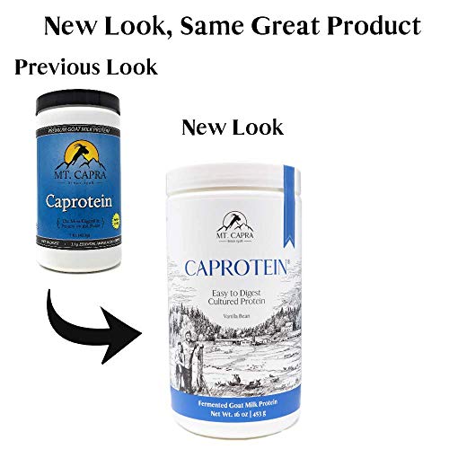 Mt. Capra Since 1928 Caprotein | Casein Protein Concentrate, Fermented Goat Milk Protein From Grass-Fed Pastured Goats, Extremely Easy To Digest - 1 Pound #TOP1