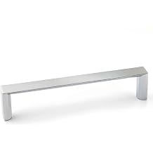 Richelieu Hardware BP56325160174 Megantic Collection 6 5/16-inch 160 mm Center-to-Center Matte Chrome Modern Cabinet and Drawer Pull Handle for Kitchen, Bathroom, and Furniture
