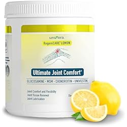 Univera RegeniCARE Canister, Glucosamine, Chondroitin, MSM, Univestin, Supports Joint Comfort + Mobility + Flexibility, 30-Day Supply (Lemon Flavor)