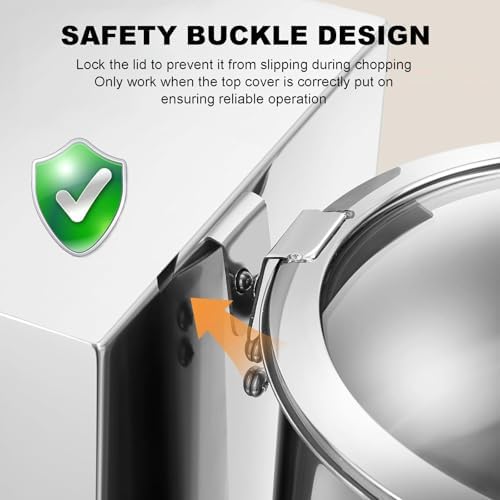 15L Professional Food Chopper & Mincer - Multifunctional Kitchen Cutter with Stepless Speed Control & Detachable Design for Efficient Veggie & Meat Processing