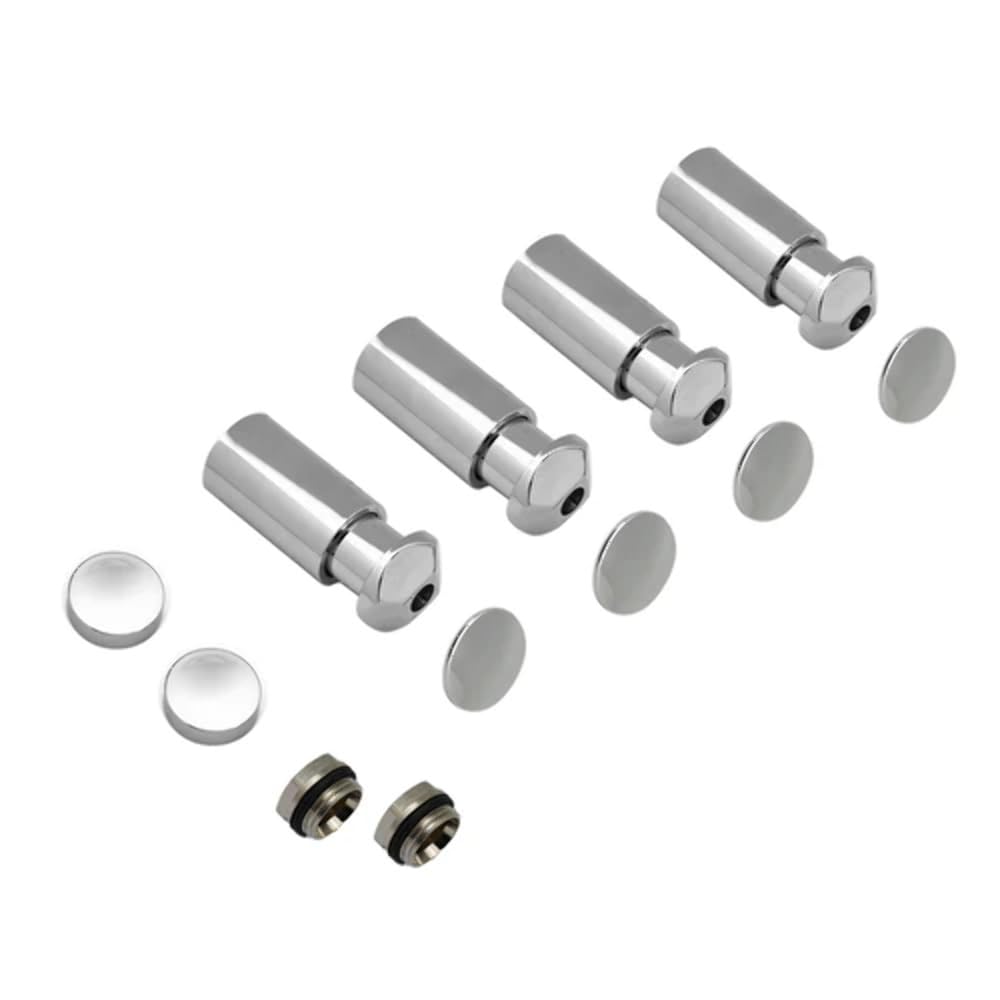 KIT INSTALLAZIONE TERMOARREDO DESIGN CROMO TUBI TONDI Cromo