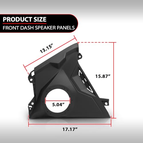 Paneles para Bocinas Front Dash 6.5" DOTCOM Negro miniatura 7