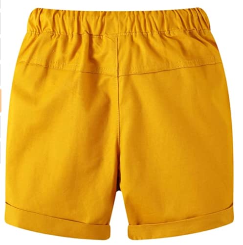 Image of Boys Summer Short Sets Outfits Cotton Casual Crewneck Short Sleeve Shirt Shorts Playwear Clothes Sets 2-7Y
