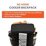 Insulated Cooler Backpack Portable Lightweight Leak Proof Waterproof Multiple Compartments Thermal Bag with Bottle Wine Holder for Beach Travel Camping Hiking Picnic Lunch - Image 6