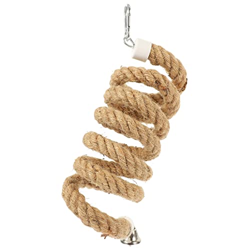 Alipis Climbing Accessories Bird Perch Rope Parrot Climbing Rope with Bell