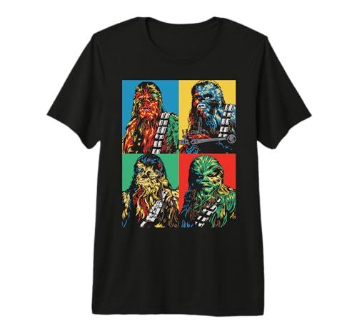 T-shirt Star Wars Chewbacca au style pop urbain ideal pour les conventions et sorties decontractees