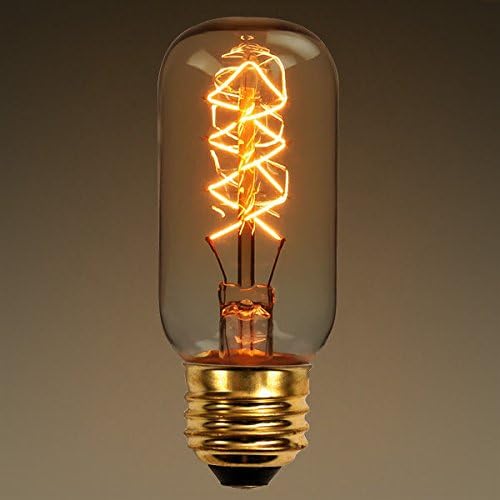 Vintage Light Bulb 25W T12 Radio Style 4.13 in. Length Z-Shaped Filament Tinted