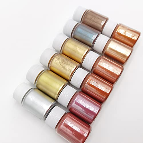 Resina epoxi tinte de polvo de pigmento metálico y mica para manualidades de jabón 4
