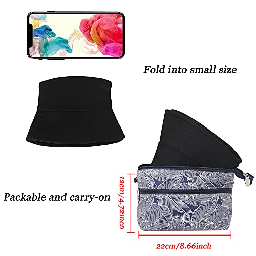 ZLYC Trendy Print Emmer Hoed voor Vrouwen Mannen Packable Zomer Reizen Strand Zonnehoeden - Image 6
