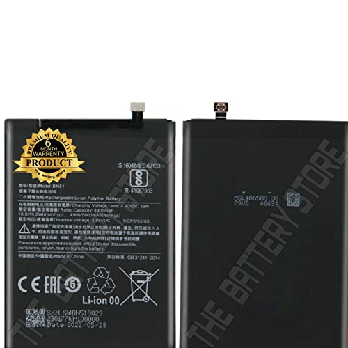Image of THE BATTERY STORE Orignal Battery for Redmi mi BN51 Battery for MI 8 /MI /8A Dual /Mi 8A Battery with 6 Month Warranty and High Capacity Battery Backup Battery(for BN51)