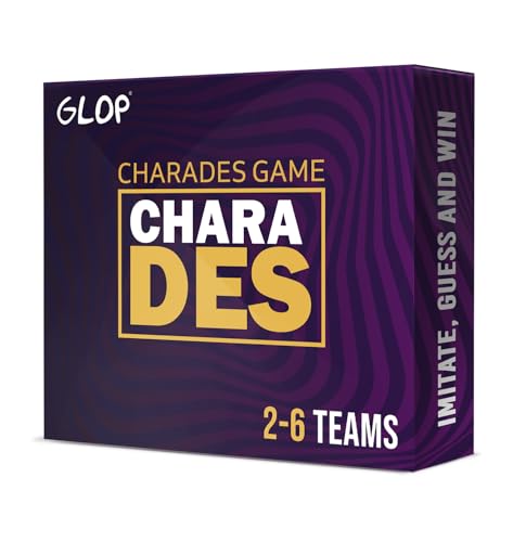 Glop Charades - Games for Adults - Family Board Games for Adults and Kids Ages 8 and Up - Party Games for 2 to 6 Teams - Card Games - Family Games - Board Game