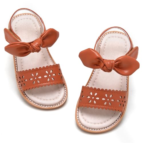 Image of GINFIVE Toddler Girls Sandals Little Girls Kids Summer Shoes Toddler Sandals