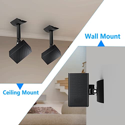 Speaker Wall Mount Bracket Ceiling Speaker Mount For Samsung Swa-8500S/9000S/9100S Speaker Mounts, Adjustable Tilt And Swivel Speaker Mounting Brackets For Samsung Speakers With Keyhole #TOP1