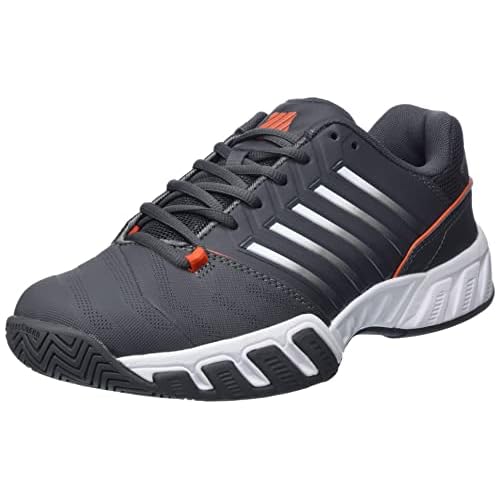 K-Swiss Men's Bigshot Light 4 Tennis Shoe 8 Black/White/Poppy Red