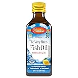 Carlson - The Very Finest Fish Oil, 1600 mg Omega-3s, Liquid Fish Oil Supplement, Norwegian Fish Oil, Wild-Caught, Sustainably Sourced Fish Oil Liquid, Lemon, 200ml, 6.7 Fl Oz