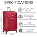 FLYMAX 29" Large Super Lightweight 4 Wheel Suitcase Luggage Expandable with Wheels Red