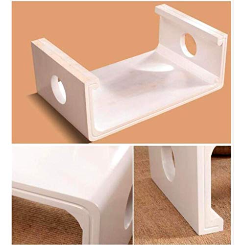 Mesa de madera maciza tatami para aprovechar ventanas pequeñas sin espacio 6