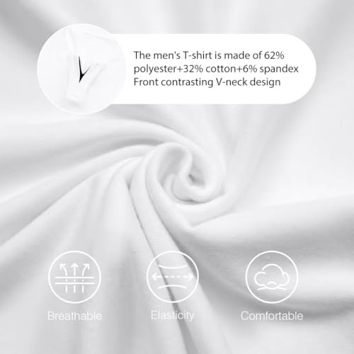 Mens Henley Shirts Short Sleeve Summer Casual V Neck Cotton Tee Shirts4