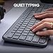 Logitech Signature Slim K950 Wireless Keyboard, Sleek Design, Switch Typing Between Devices, Quiet Typing, Bluetooth, Multi-OS, Windows, Mac, Chrome - Graphite