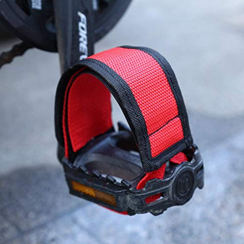 Outgeek 1 Pair Bike Pedal Straps Pedal Toe Clips Straps Tape For Fixed Gear Bike #TOP5